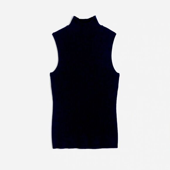 Madewell Tops - Madewell | Black Merino Wool-Silk Sweater Tank Size L